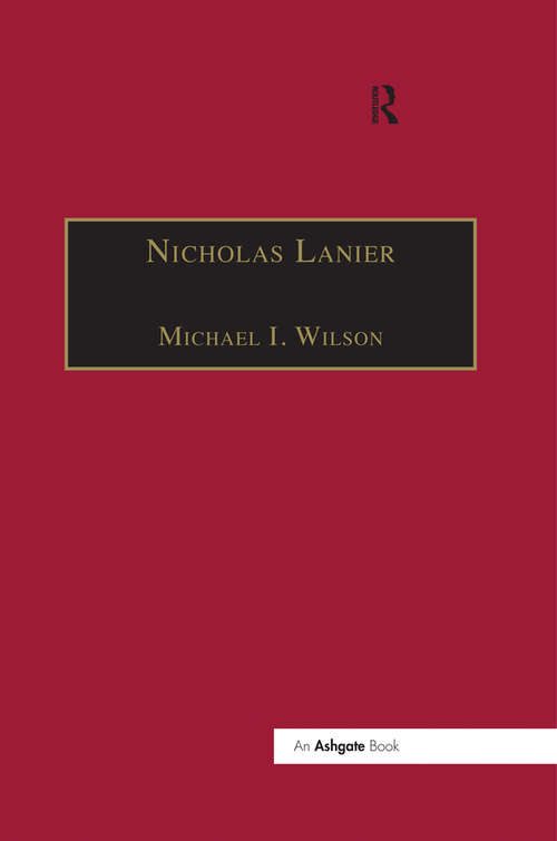 Book cover of Nicholas Lanier: Master of the King's Musick