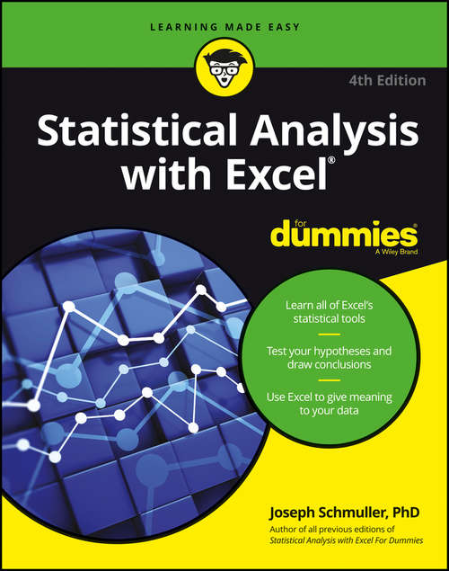 Book cover of Statistical Analysis with Excel For Dummies (4)