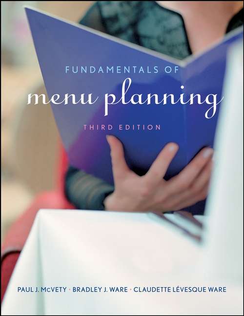 Book cover of Fundamentals of Menu Planning
