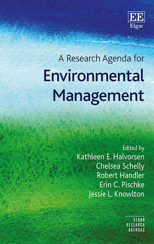Book cover of A Research Agenda for Environmental Management (Elgar Research Agendas)