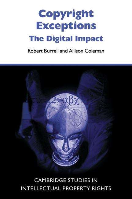 Book cover of Copyright Exceptions: The Digital Impact (PDF)