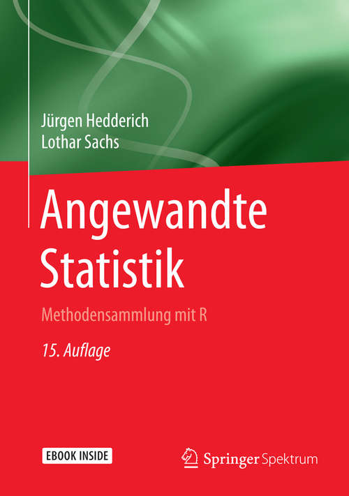 Book cover of Angewandte Statistik: Methodensammlung mit R (15. Aufl. 2016)
