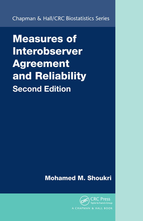 Book cover of Measures of Interobserver Agreement and Reliability (2)