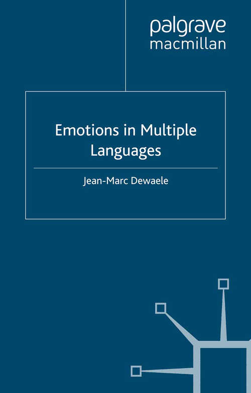 Book cover of Emotions in Multiple Languages (2010)