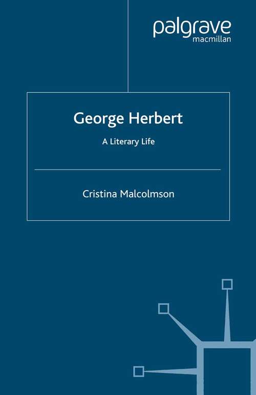 Book cover of George Herbert: A Literary Life (2004) (Literary Lives)