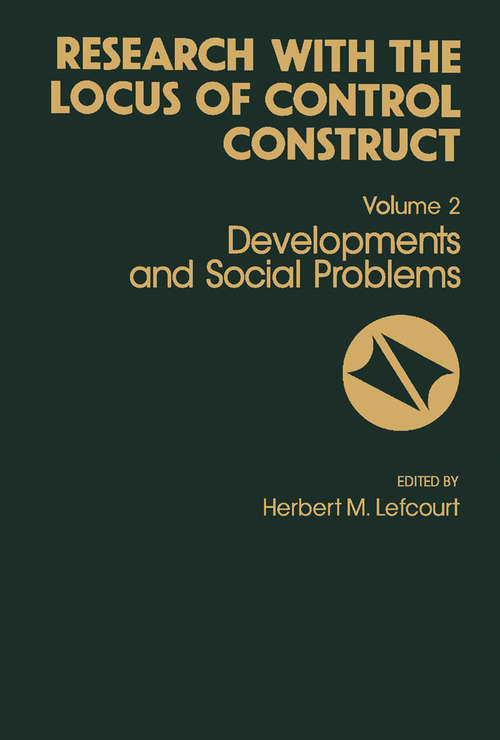Book cover of Developments and Social Problems