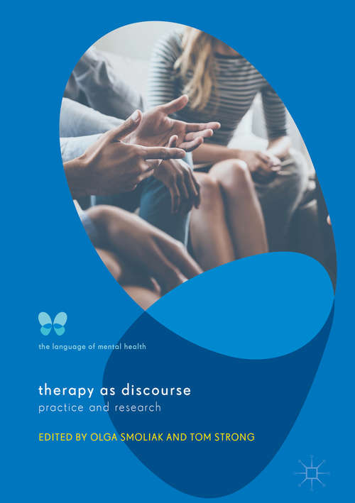 Book cover of Therapy as Discourse: Practice and Research (The Language of Mental Health)