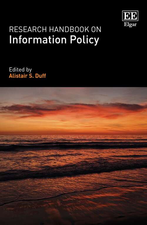 Book cover of Research Handbook on Information Policy
