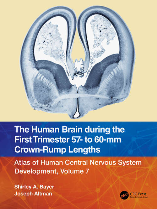 Book cover of The Human Brain during the First Trimester 57- to 60-mm Crown-Rump Lengths: Atlas of Human Central Nervous System Development, Volume 7