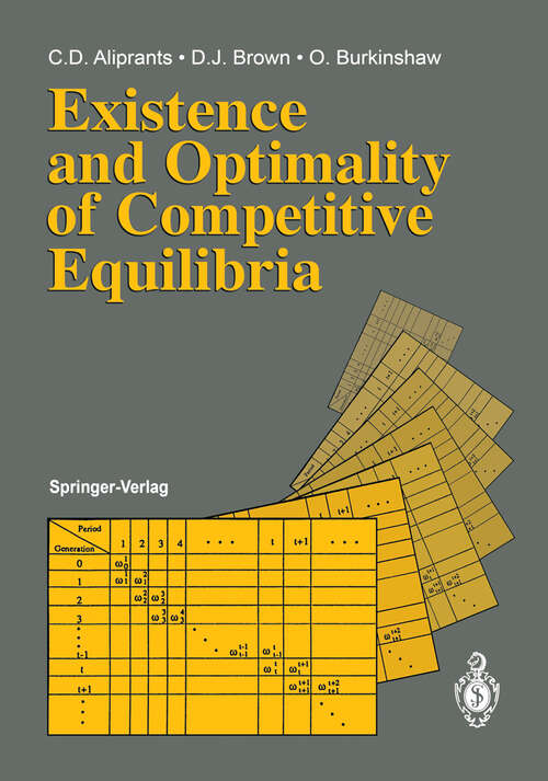 Book cover of Existence and Optimality of Competitive Equilibria (1990)