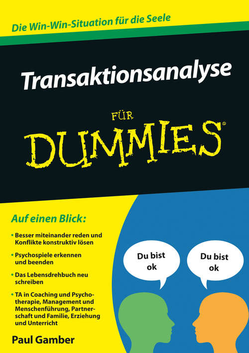 Book cover of Transaktionsanalyse für Dummies (Für Dummies)