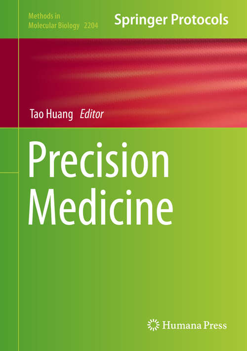 Book cover of Precision Medicine (1st ed. 2020) (Methods in Molecular Biology #2204)