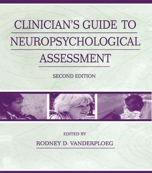Book cover of Clinician's Guide To Neuropsychological Assessment (2)