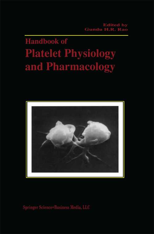 Book cover of Handbook of Platelet Physiology and Pharmacology (1999)