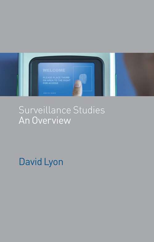 Book cover of Surveillance Studies: An Overview (PDF)