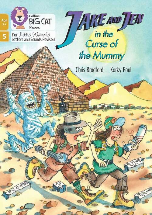 Book cover of Big Cat Phonics for Little Wandle Letters and Sounds Revised – Age 7+ — JAKE AND JEN IN THE CURSE OF THE MUMMY: Phase 5 Set 5