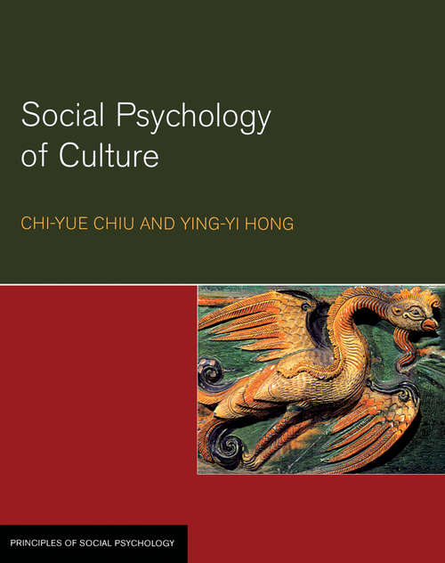 Book cover of Social Psychology of Culture (Principles of Social Psychology)