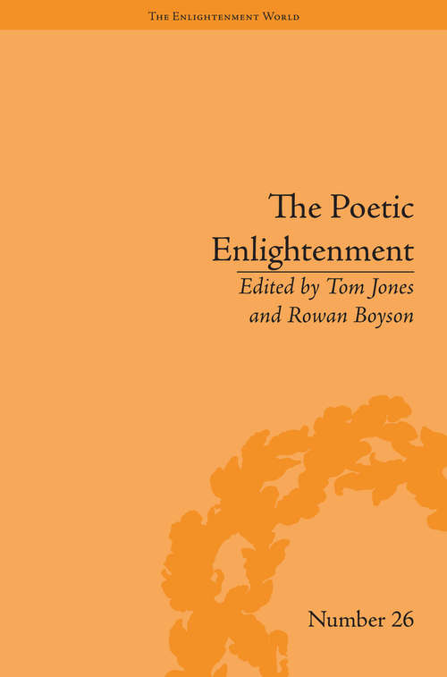 Book cover of The Poetic Enlightenment: Poetry and Human Science, 1650–1820 (The Enlightenment World)