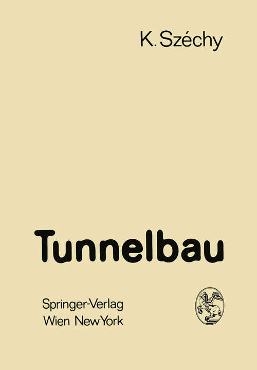 Book cover of Tunnelbau (1969)