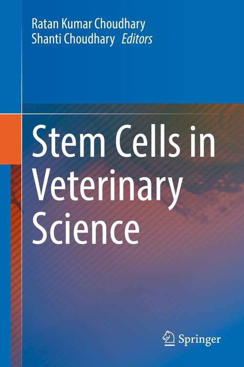 Book cover of Stem Cells in Veterinary Science (1st ed. 2021)
