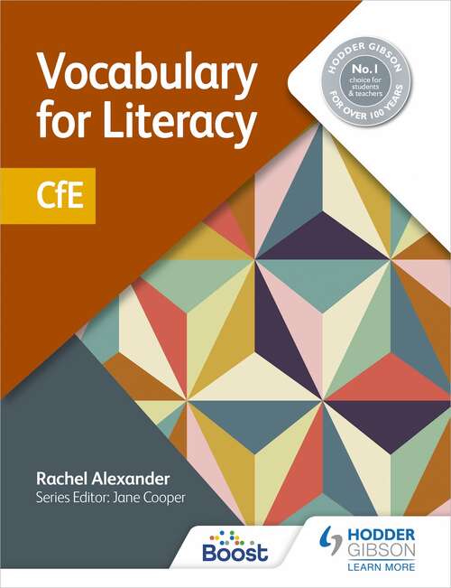 Book cover of Vocabulary for Literacy: CfE
