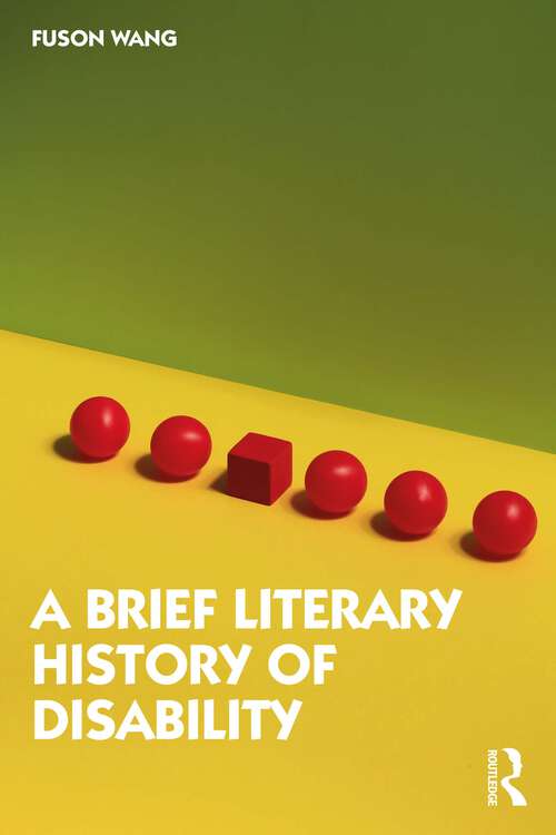 Book cover of A Brief Literary History of Disability