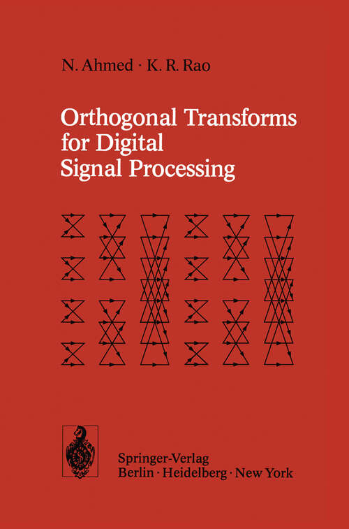 Book cover of Orthogonal Transforms for Digital Signal Processing (1975)