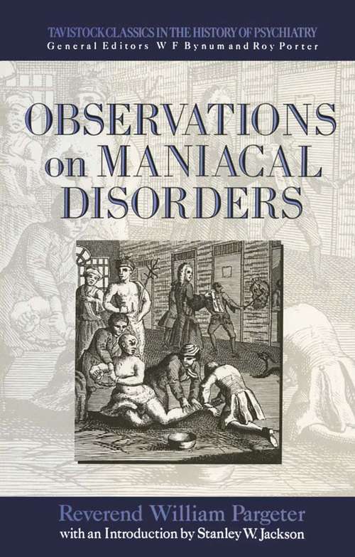 Book cover of Observations on Maniacal Disorder