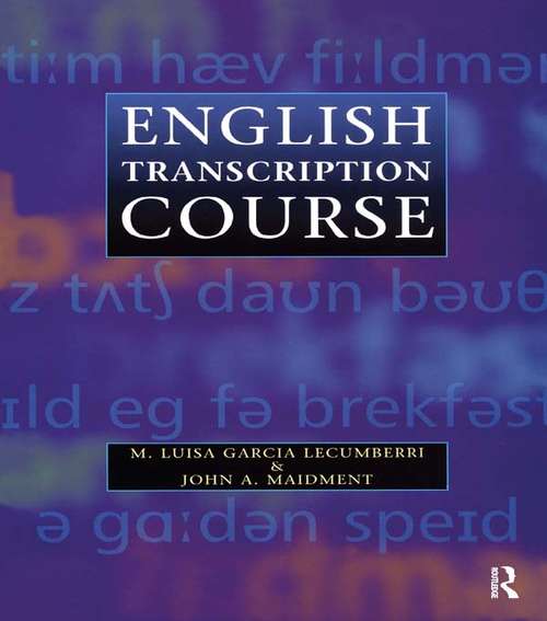 Book cover of English Transcription Course