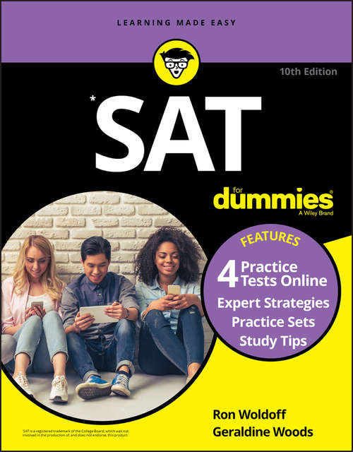 Book cover of SAT For Dummies: Book + 4 Practice Tests Online (10)