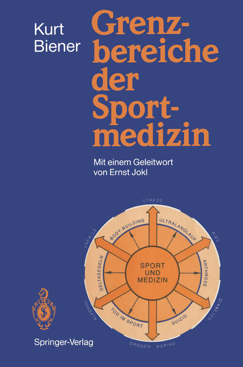 Book cover of Grenzbereiche der Sportmedizin (1990)