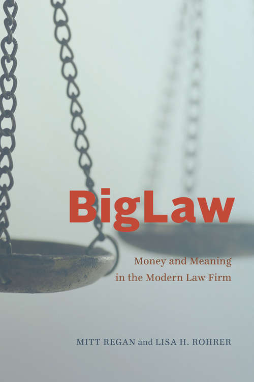 Book cover of BigLaw: Money and Meaning in the Modern Law Firm (Chicago Series in Law and Society)
