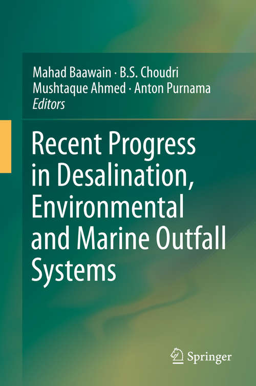 Book cover of Recent Progress in Desalination, Environmental and Marine Outfall Systems (1st ed. 2015)