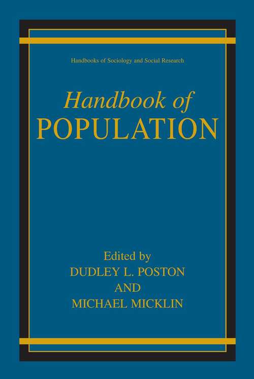 Book cover of Handbook of Population (2005) (Handbooks of Sociology and Social Research)