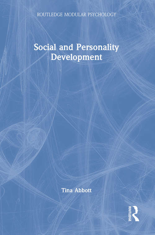 Book cover of Social and Personality Development