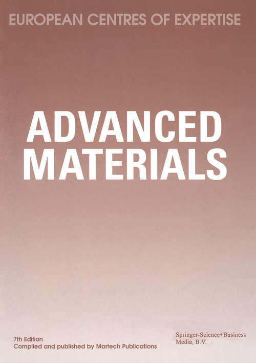 Book cover of Advanced Materials (1st ed. 1997)