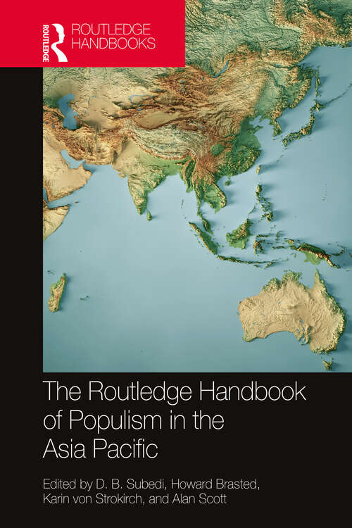 Book cover of The Routledge Handbook of Populism in the Asia Pacific (Indo-Pacific in Context)