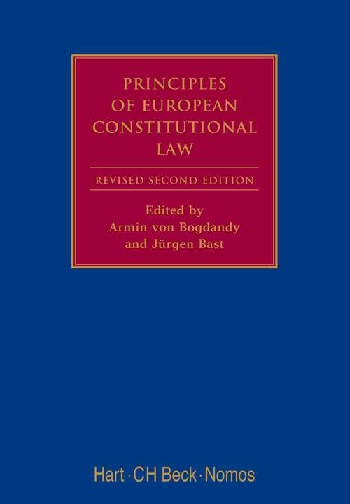 Book cover of Principles of European Constitutional Law