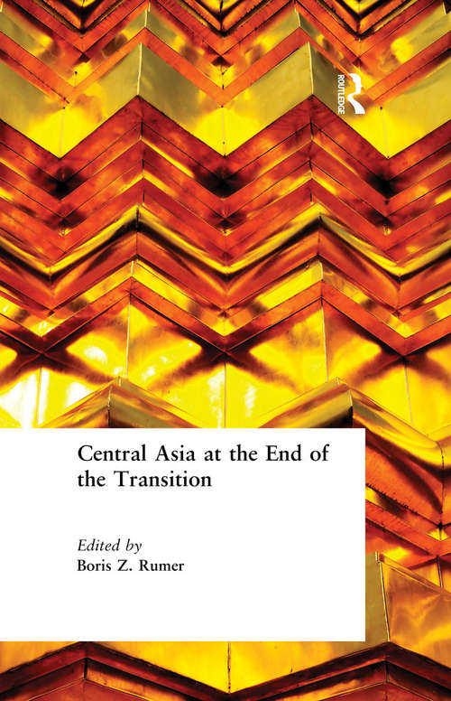 Book cover of Central Asia at the End of the Transition
