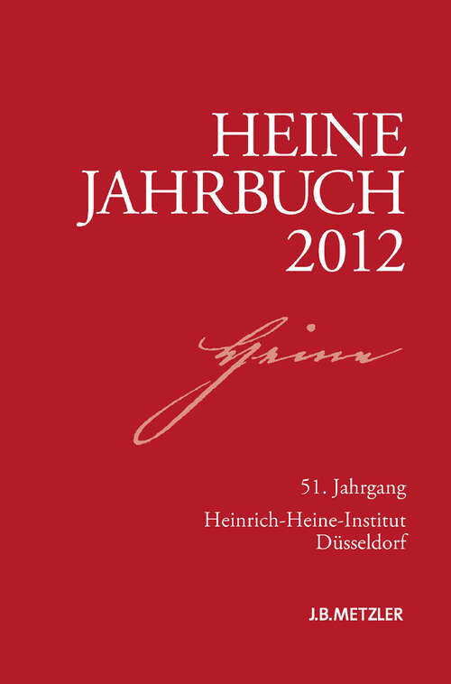 Book cover of Heine-Jahrbuch 2012: 51. Jahrgang (1. Aufl. 2012)