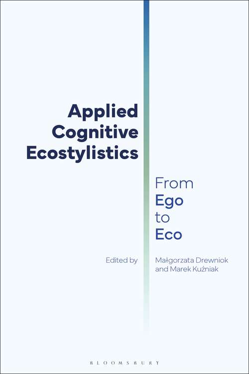 Book cover of Applied Cognitive Ecostylistics: From Ego to Eco