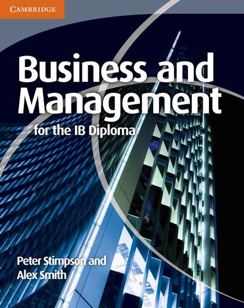 Book cover of Business and Management for the IB Diploma (PDF)