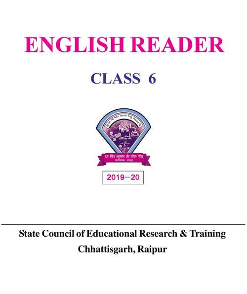 Book cover of English Reader class 6 - S.C.E.R.T. Raipur - Chhattisgarh Board