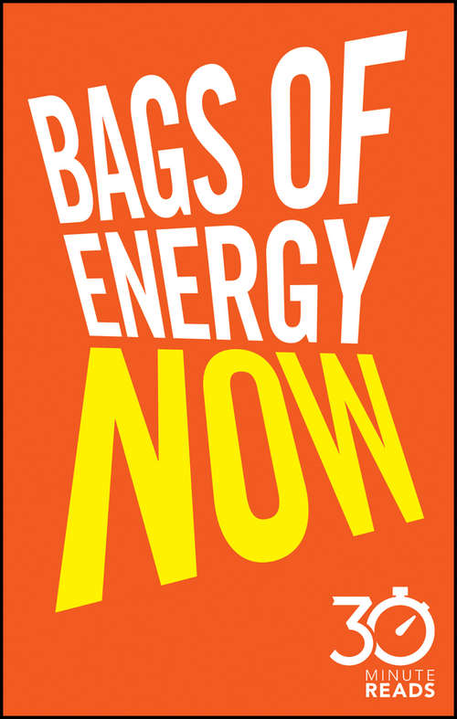 Book cover of Bags of Energy Now: A Shortcut to Feeling More Alert and Finding More Oomph (2)