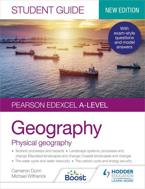 Book cover of Pearson Edexcel A-level Geography Student Guide 1: Physical Geography