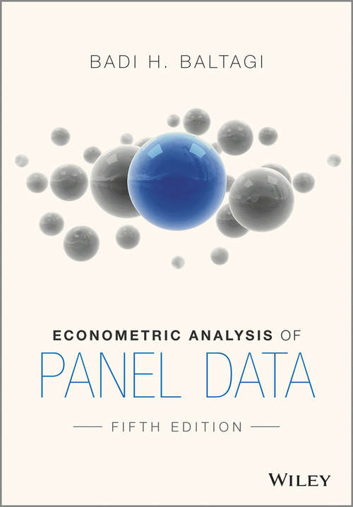 Book cover of Econometric Analysis of Panel Data