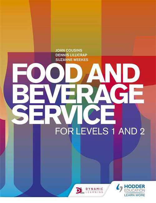 Book cover of Food and Beverage Service for Levels 1 and 2 (PDF)