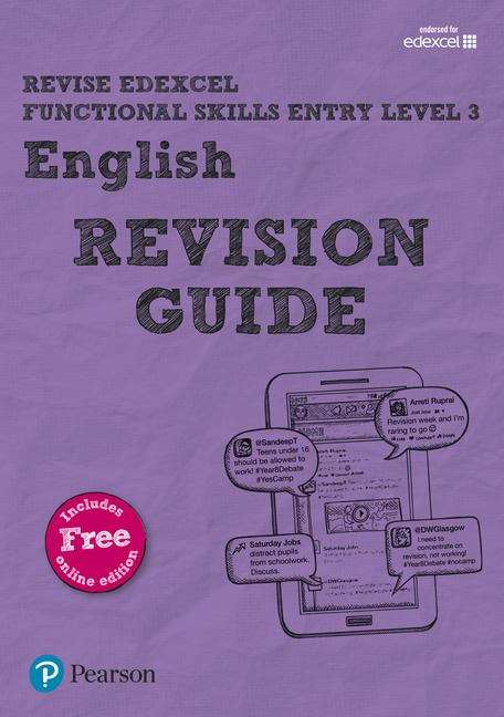 Book cover of REVISE Edexcel Functional Skills English Entry Level 3 Revision Guide (Revise Functional Skills) (PDF)