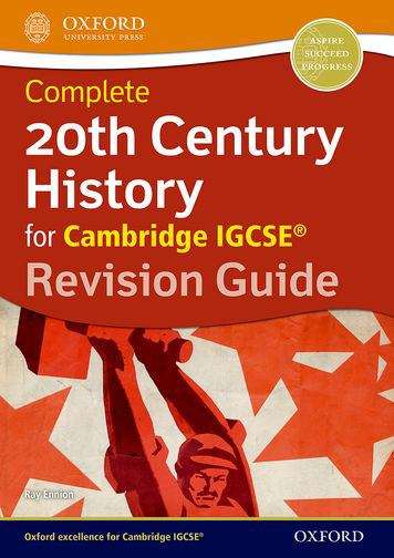 Book cover of 20th Century History for Cambridge IGCSE®: Revision Guide (PDF)