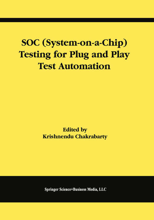 Book cover of SOC (2002) (Frontiers in Electronic Testing #21)